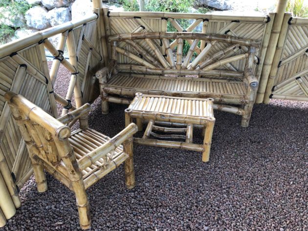 Salon de jardin en bambou