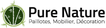 Logo Pure Nature - Paillotes, Mobilier, Décoration